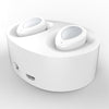 Fanduco Earphones White Mini Wireless Bluetooth Stereo Earbuds With Charging Base