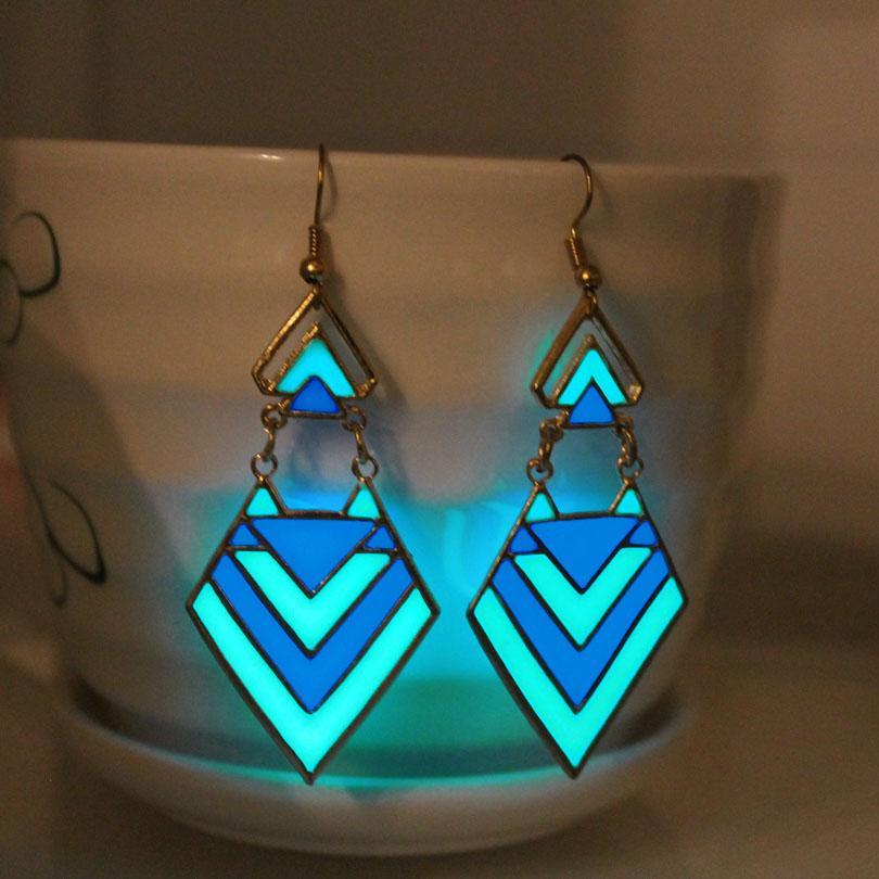 Fanduco Earrings Glow In The Dark Arrow Earrings