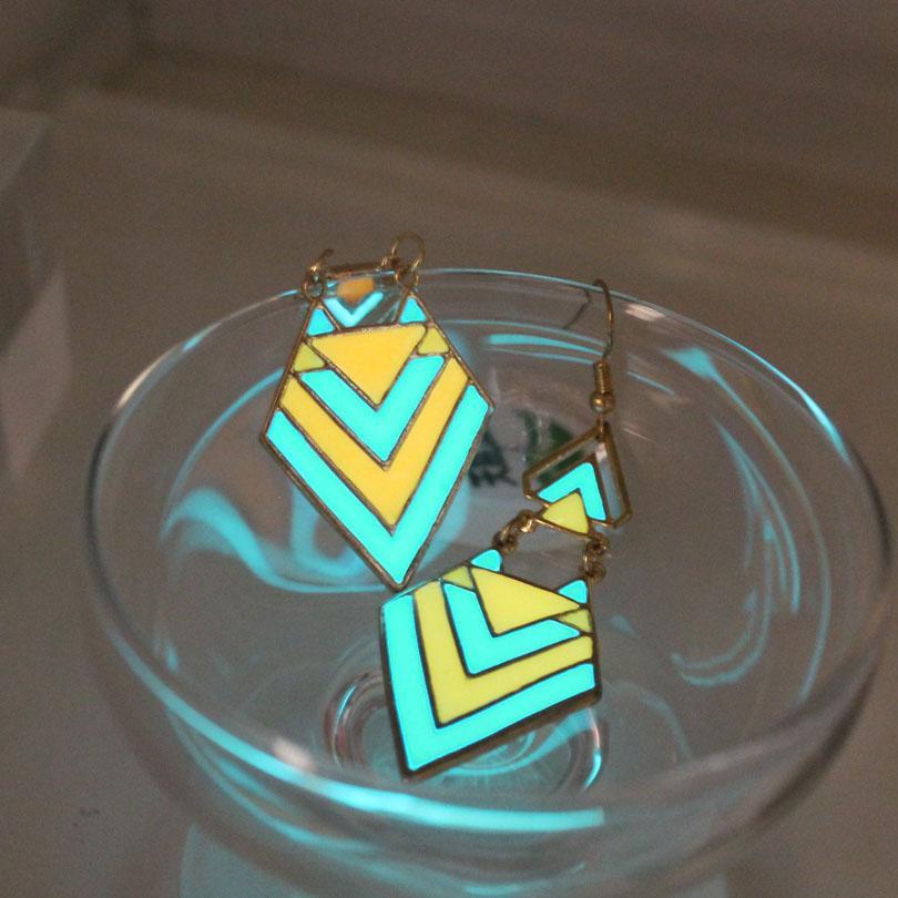 Fanduco Earrings Glow In The Dark Arrow Earrings
