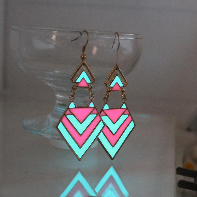 Fanduco Earrings Glow In The Dark Arrow Earrings
