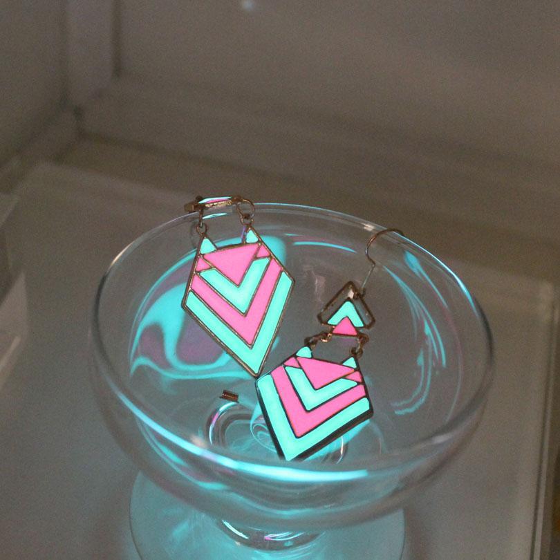 Fanduco Earrings Glow In The Dark Arrow Earrings