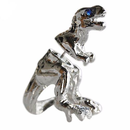 Fanduco Earrings Silver Rawr! T-Rex Earrings