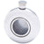 Silver Stainless Steel Portside Hip Flask