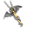 Fanduco Jewellery Standard (No Glow) Dragon Sword Glow In The Dark Necklace