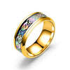Fanduco Jewelry 6 / Gold Rainbow Celtic Dragon Rings