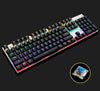 Fanduco Keyboards 104 Keys Black / Blue Switch Mechanical Gaming Keyboard With Anti-Ghosting And Customizable Backlight