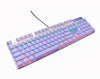 Fanduco Keyboards 104 Keys White / Blue Switch Mechanical Gaming Keyboard With Anti-Ghosting And Customizable Backlight