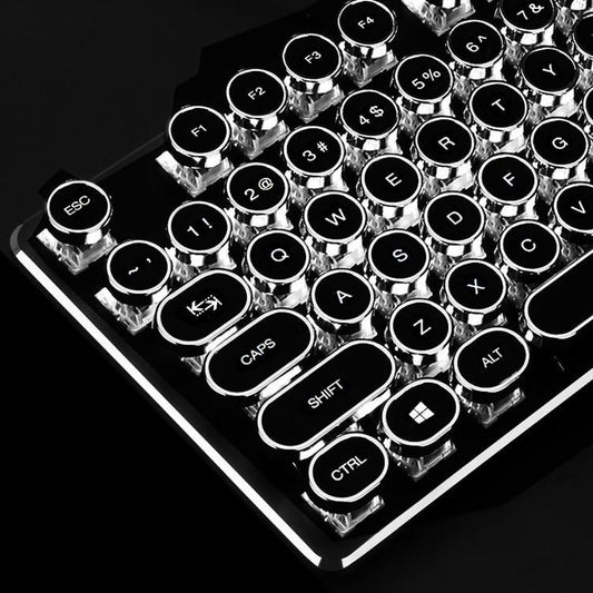 Fanduco Keyboards Custom Typewriter Mechanical Keyboard for Gaming