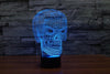 Fanduco Lamps Side View Anatomical Skull 3D Hologram Lamp