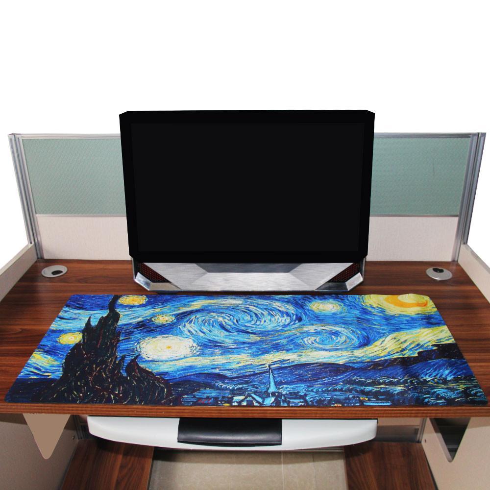 Fanduco Mouse Pads Van Gogh's The Starry Night Giant Mouse Mat