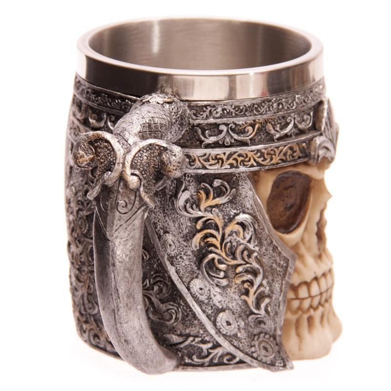 Fanduco Mugs Viking Warrior Skull Tankard