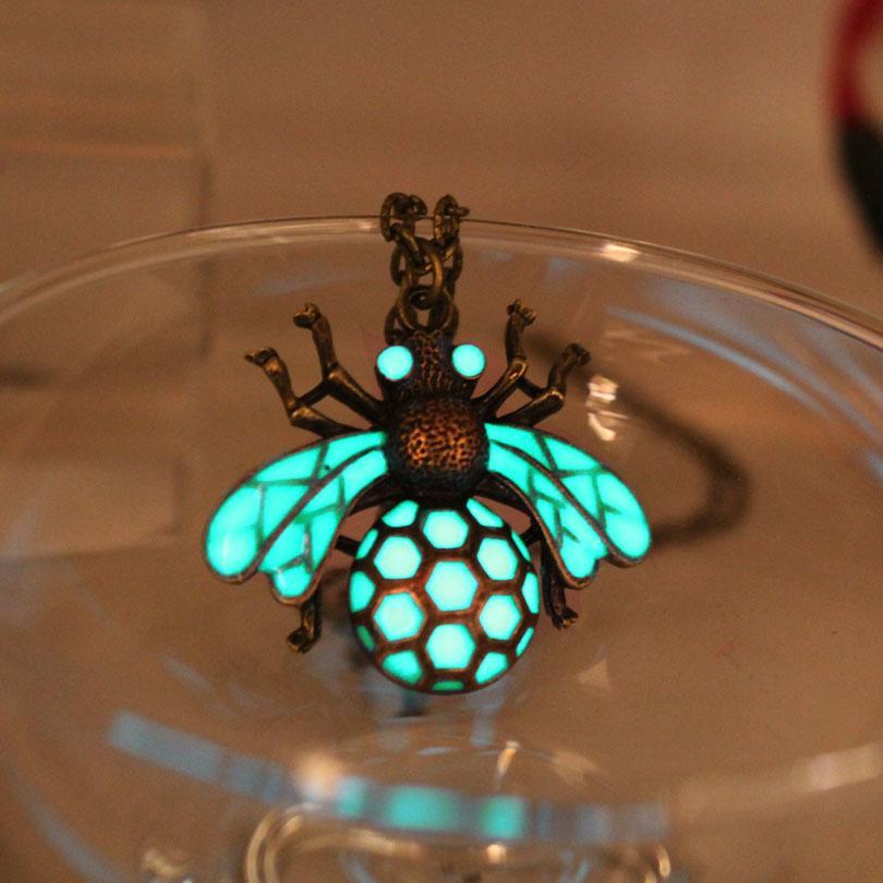 Fanduco Necklace Glowing Honeybee Necklace