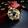 Fanduco necklaces Black Dragon Phoenix Opal Pendant