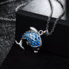 Fanduco Necklaces Blue Sterling Silver Glow In The Dark Dolphin
