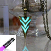 Fanduco Necklaces Bronze Plated / Yes Arrowhead Glow In The Dark Necklace