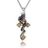 Fanduco Necklaces Dragon Cross Necklace