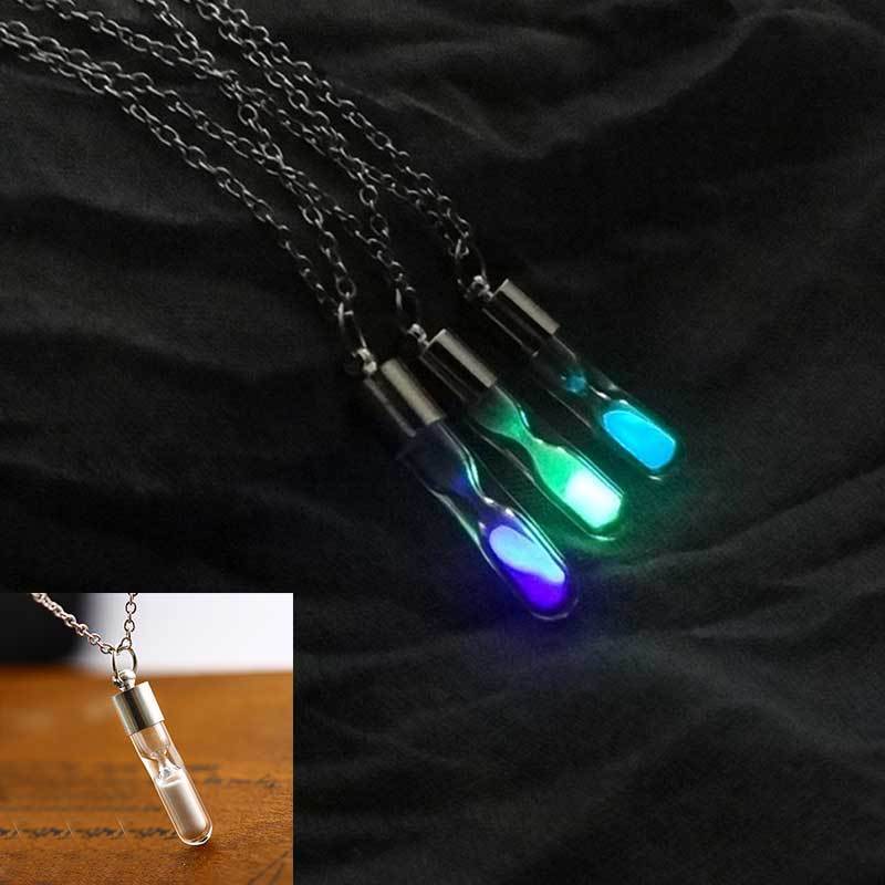 Fanduco Necklaces Glowing Sands Hourglass Necklace