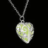 Fanduco Necklaces Green Tree of Life Heart Luminous Necklace