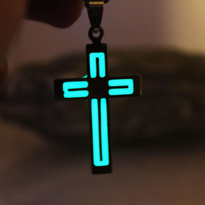 Fanduco Necklaces Guiding Light Luminous Crucifix Necklace