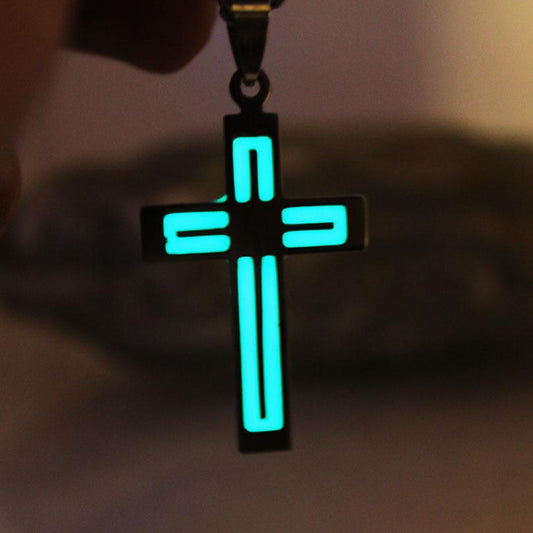 Fanduco Necklaces Guiding Light Luminous Crucifix Necklace