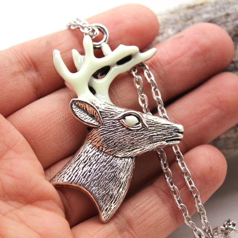 Fanduco Necklaces Luminous Reindeer Necklace