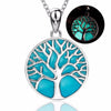 Fanduco Necklaces Luminous Sterling Silver Tree Of Life Necklace