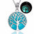 Luminous Sterling Silver Tree Of Life Necklace