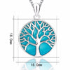 Fanduco Necklaces Luminous Sterling Silver Tree Of Life Necklace