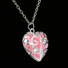 Fanduco Necklaces Pink Tree of Life Heart Luminous Necklace