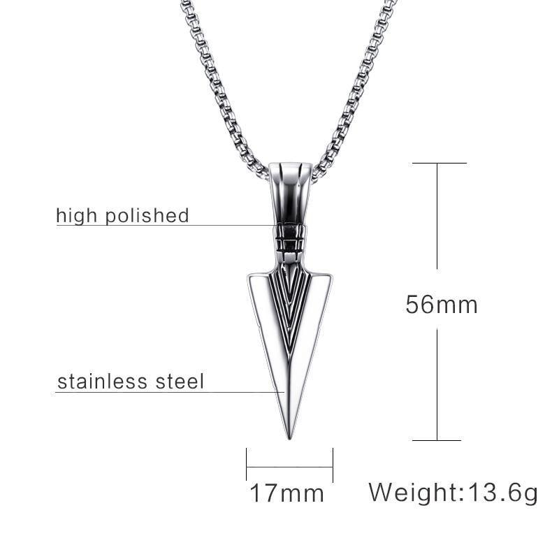 Fanduco Necklaces Polished Arrowhead Necklace