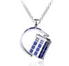 Fanduco Necklaces Rotating Police Box Necklace