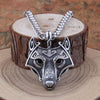 Fanduco Necklaces Silver / Chain Fenrir Wolf Necklace
