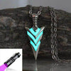 Fanduco Necklaces Silver Plated / Yes Arrowhead Glow In The Dark Necklace