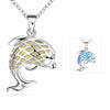 Fanduco Necklaces Sterling Silver Glow In The Dark Dolphin