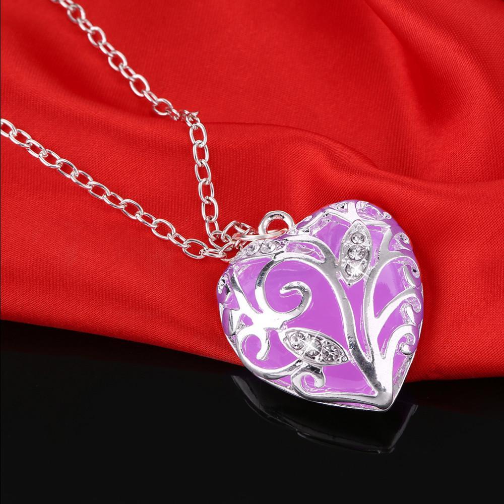 Fanduco Necklaces Tree of Life Heart Luminous Necklace