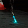 Fanduco Necklaces Turquoise Glowing Sands Hourglass Necklace