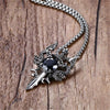 Fanduco Necklaces Twin Dragons Sword Necklace