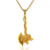 Fanduco Pendant Necklaces 18K Gold-Plated Dragon Axe Necklace