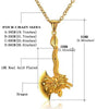 Fanduco Pendant Necklaces 18K Gold-Plated Dragon Axe Necklace