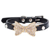 Fanduco Pet Collars Black / M Crystal Bow Tie Pet Collar