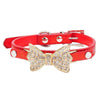 Fanduco Pet Collars Red / M Crystal Bow Tie Pet Collar