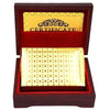 Fanduco Playing Cards Lattice w/ Box 24K Gold Foil Playing Cards