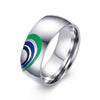 Fanduco Rings 6 / Green Joined Hearts Ring