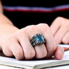 Fanduco Rings 7 / sky blue colour Ice Dragon Claw Ring