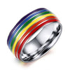 Fanduco Rings 7 / steel Rainbow Pride Ring
