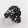 Fanduco Rings 9 / Black 3D Skull Mesh Ring