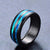 Blue Fire Lines Ring