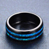 Fanduco Rings Blue Fire Lines Ring