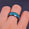 Fanduco Rings Blue Fire Lines Ring