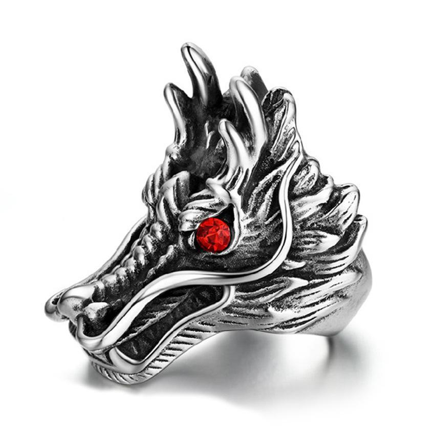 Fanduco Rings Dragon Head Ring